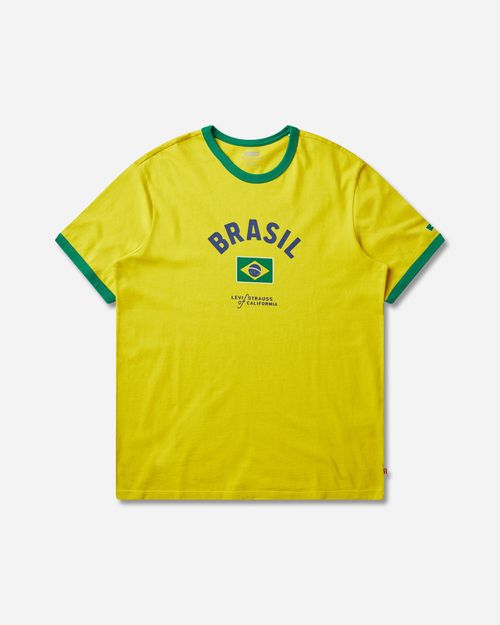 Men s Brazil Ringer T-Shirt Yellow