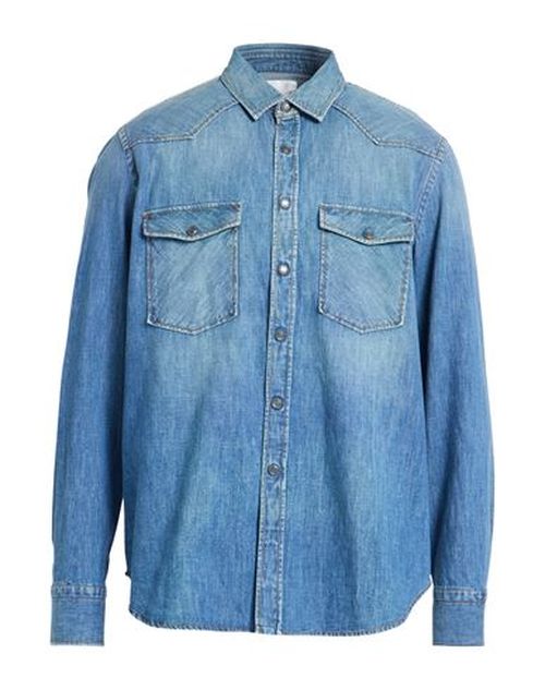 Man Denim shirt Blue Size 32 Cotton