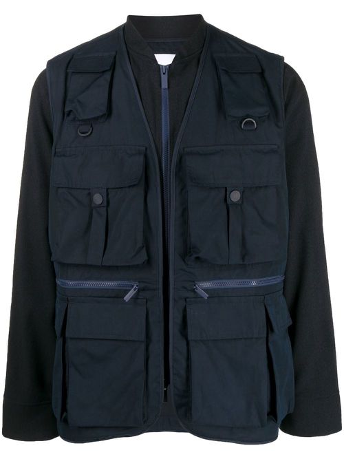 Multi-pocket fishing jacket - Blue