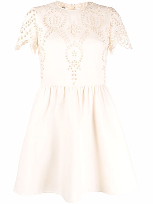 Broderie anglaise dress - Neutrals