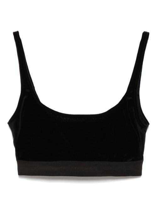 TOM FORD velvet cropped top - Black