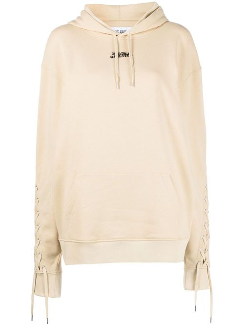 Lace-up hoodie - Neutrals