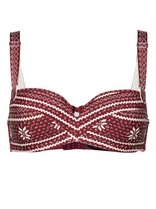 Polaris balconette bra - Red