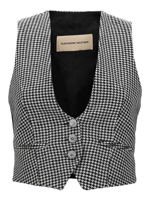 Houndstooth waistcoat
