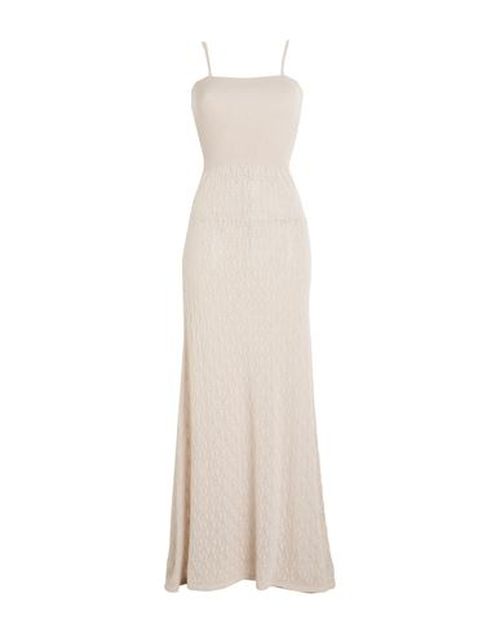 Woman Maxi dress Beige Size M Cashmere