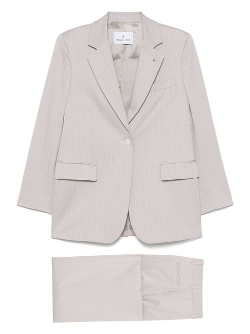 Manuel Ritz pinstriped suit - Grey