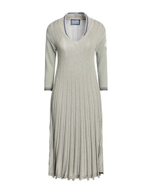 Woman Midi dress Khaki Size 6 Viscose, Polyamide, Polyester