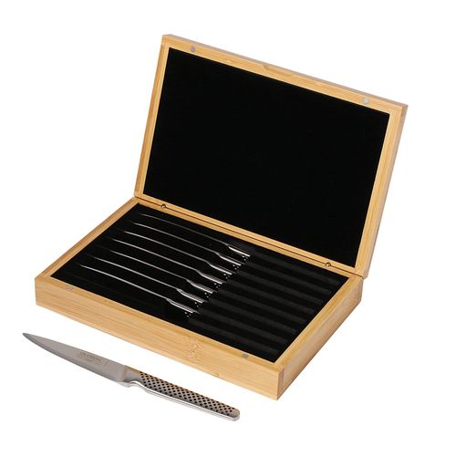 8-Piece Steak Knife Set with Bamboo Box