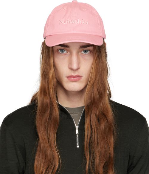 Nanushka Pink Logo Cap