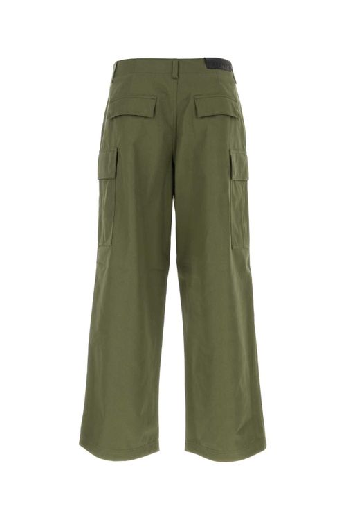 Cotton Cargo Cargo Pants — Green
