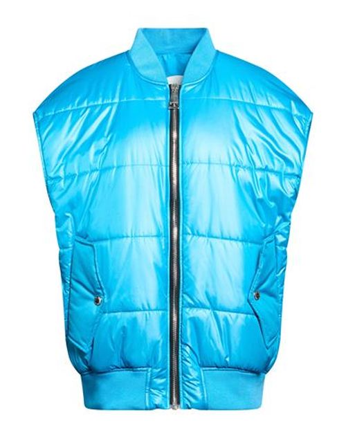 Woman Vest Azure Size 0 Polyester
