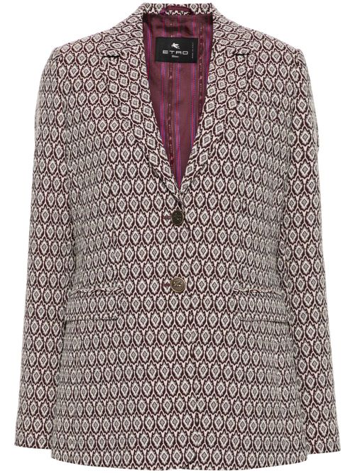 Jacquard blazer - Neutrals