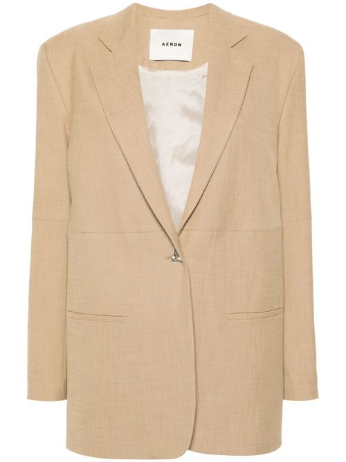 Mercedes single-breasted blazer - Neutrals