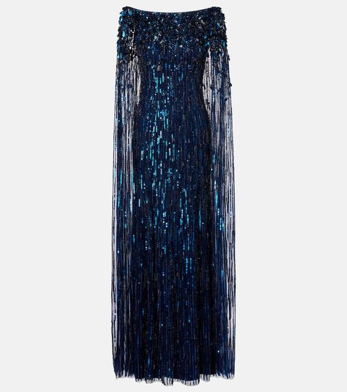Luella fringed sequined gown