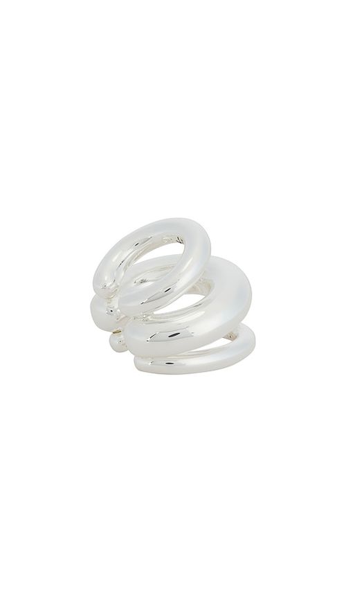 Jenny Bird Tome Triple Ear Cuff in Metallic Silver