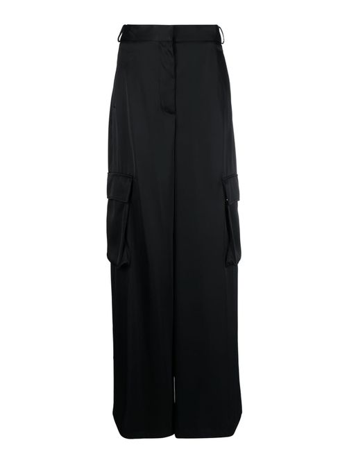 Wide-leg cargo trousers