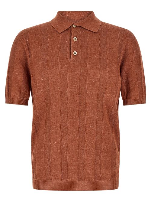 Wide Ribbed Polo Shirt