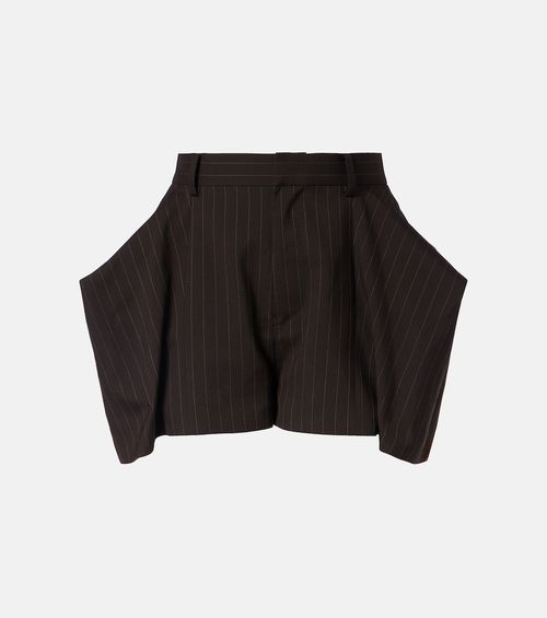 Striped Bermuda shorts