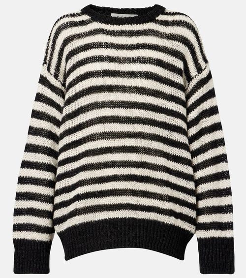 Róhe Striped linen-blend sweater