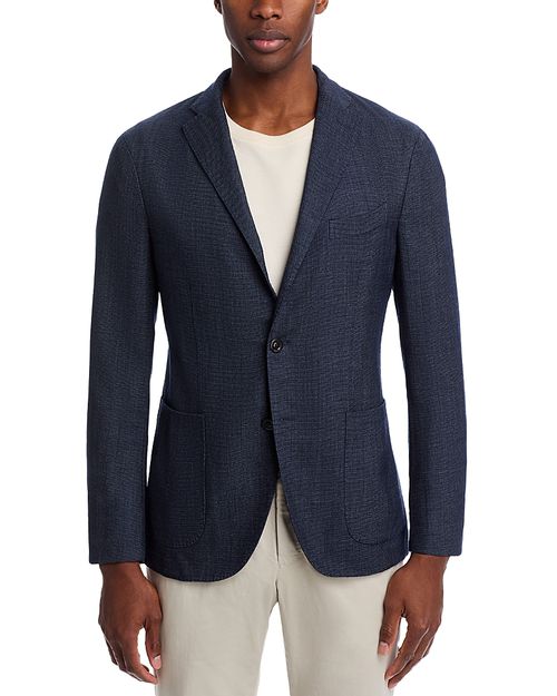 Garment Dyed Melange Hopsack Slim Fit K. Jacket