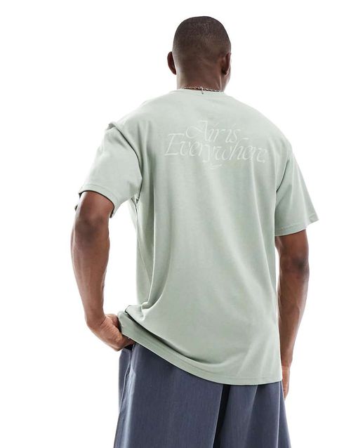 Nike "Air is Everywhere" back print t-shirt in light green