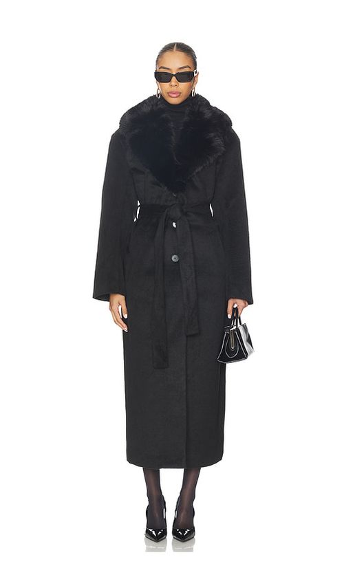 LAMARQUE Tillie-L Coat in Black. L. Also in XS