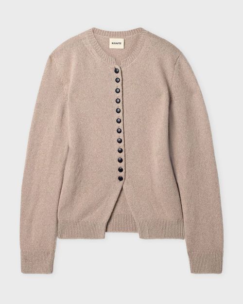 Khaite Cardigan Josette Beige/grå
