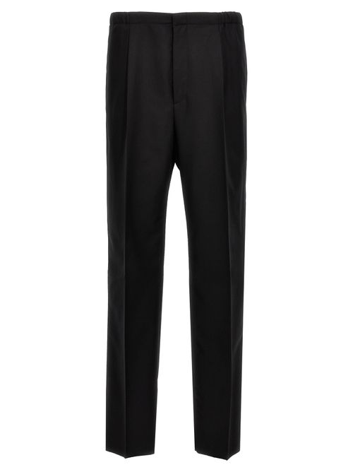 Virgin Wool Trousers — Black