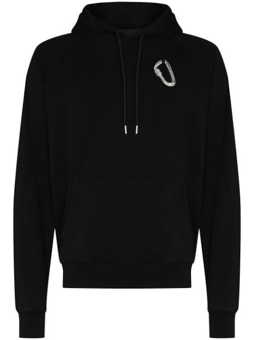 Carabiner cotton hoodie