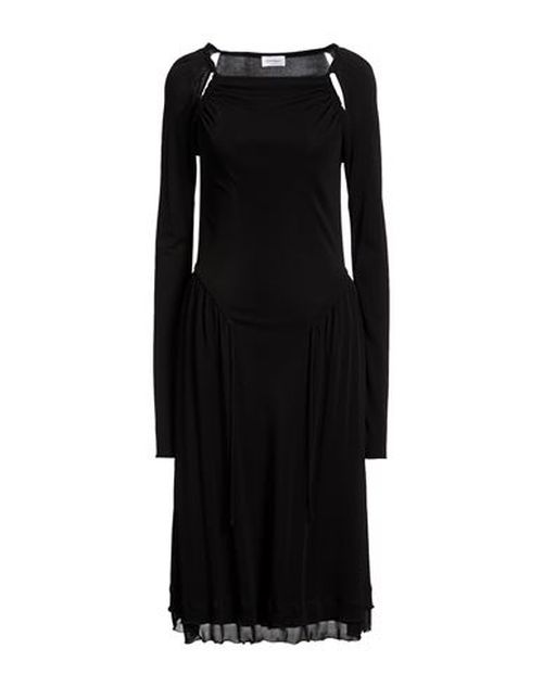 Woman Midi dress Black Size 10 Viscose