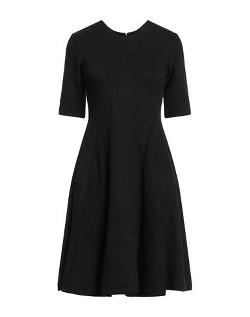 Woman Mini dress Black Size 16 Polyester, Viscose, Elastane