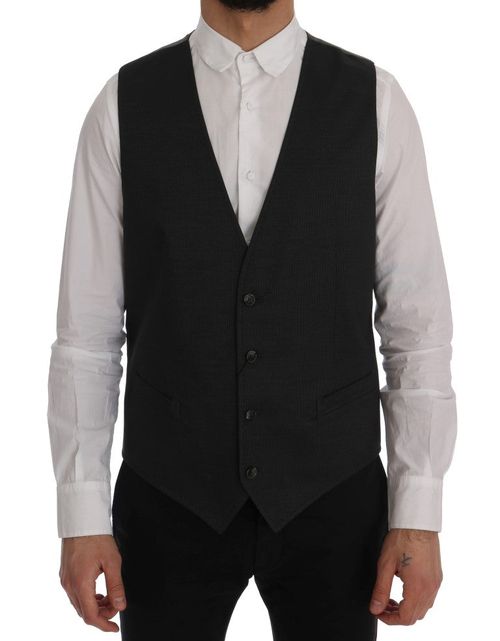 Cotton Rayon Vest — Gray