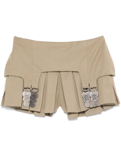 Mini belt culottes - Brown