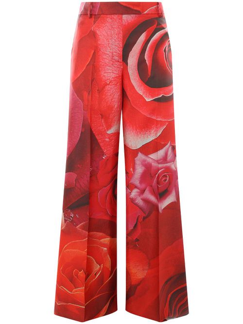Silk trousers - Red