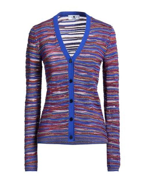 Woman Cardigan Bright blue Size XL Wool, Viscose, Cotton, Metallic fiber