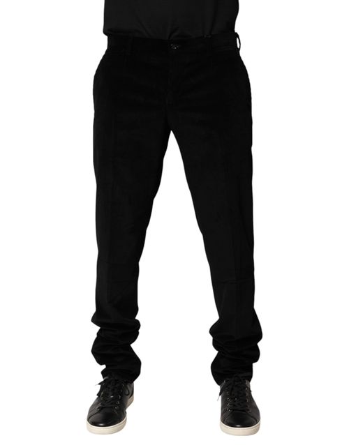 100% Cotton Trousers — Black