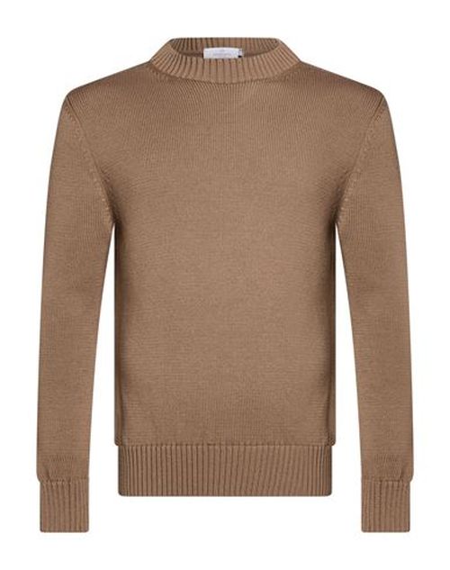 Man Sweater Khaki Size S Merino Wool, Acrylic