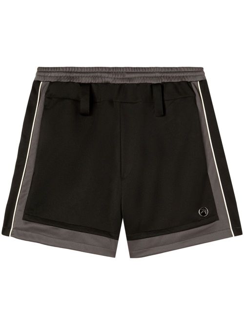 Logo-appliqué track shorts - Grey