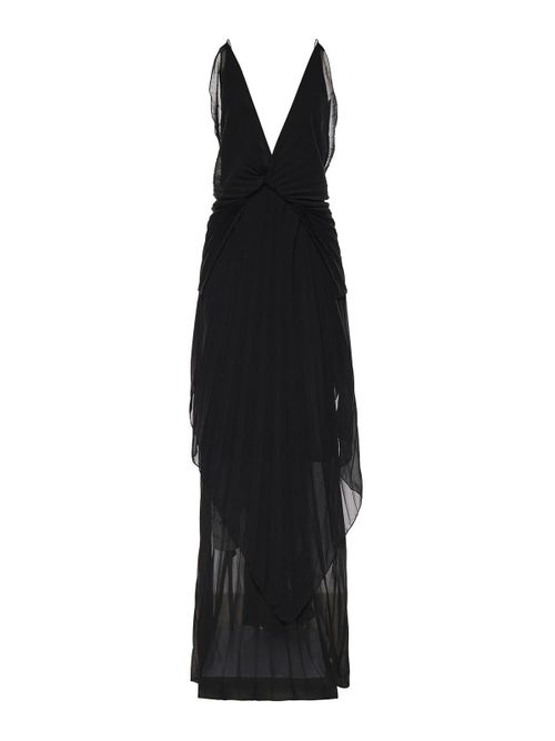 Long Pleated Dress
