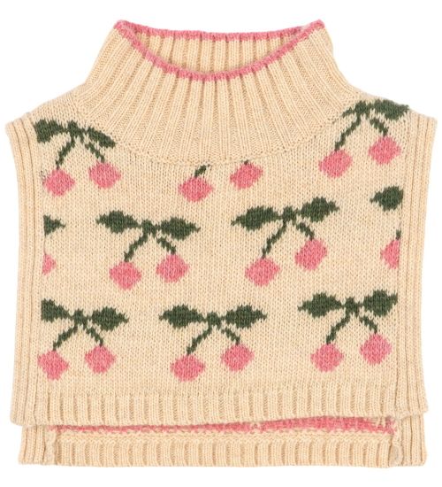 Konges Sløjd Neck Warmer - Knitted - Wool - Below - Cherry - Konges Sløjd - 5-8 Y 110-128 - Neck Warmer