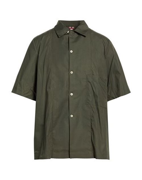 Man Shirt Military green Size L Cotton