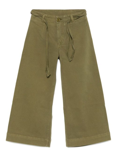 Wide-leg trousers - Green