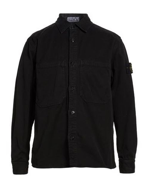 Man Shirt Black Size L Cotton