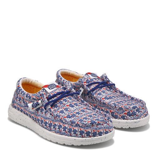 Men's Wally Pabst Blue Ribbon Casual Shoes (Pbr Red/White/Blue)