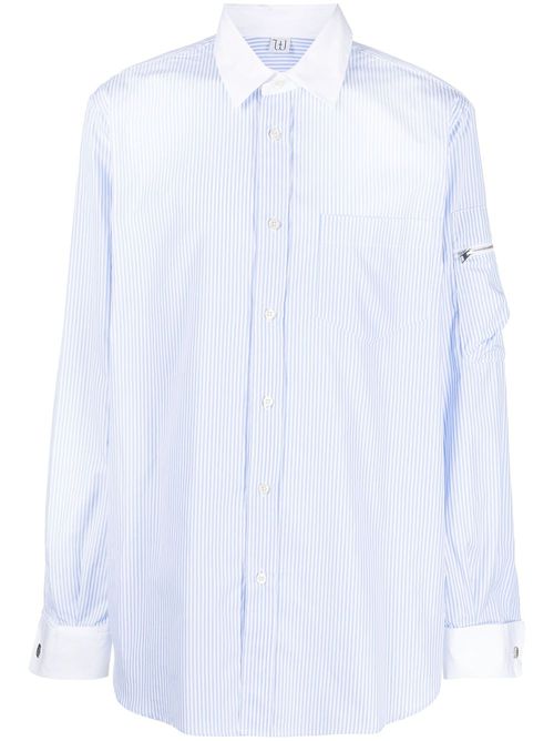 Stripe-pattern shirt - Blue