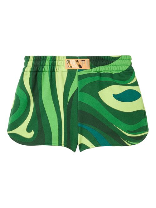PUCCI Marmo-print shorts - Green