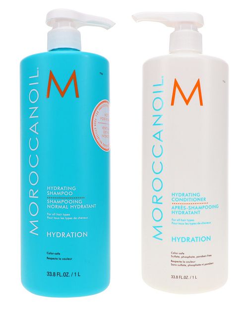 Moroccanoil Hydrating Shampoo 33.8Oz & Hydrating Conditioner 33.8Oz Combo Pack