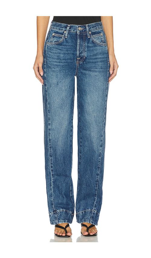 Free People x We The Free Stick Around Slim Curve In Stay For The Morning in Blue. - 32 also , 25, 26, 27, 28, 29