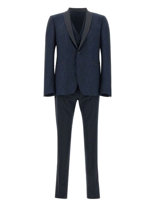 Tagliatore single-breasted three-piece suit - Blue