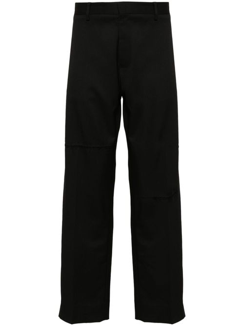 Signature single-stitch trousers - Black